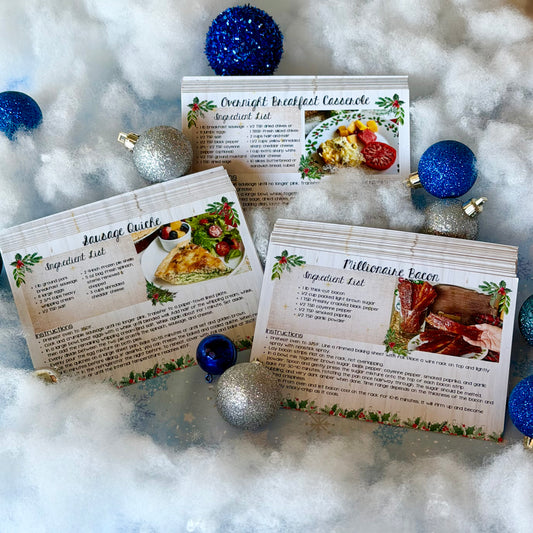 HOLIDAY BUNDLE: 2024, 2025 & 2026 Holiday Recipe Cards - SHIPPING ON HOLD UNTIL NOVEMBER 5th